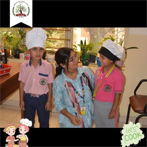 Today\'s Special: A Sprinkle of Joy! Flameless Cooking by Pre-Primary Students.