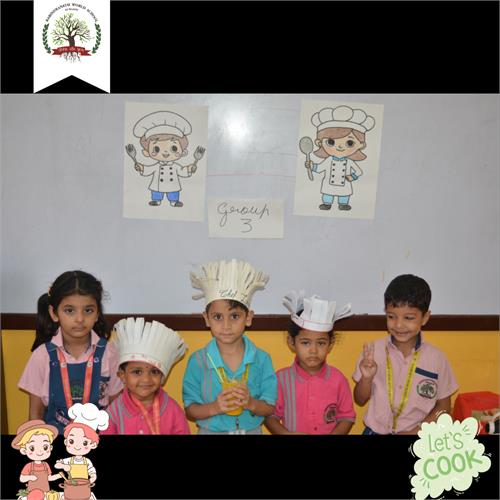 Today\'s Special: A Sprinkle of Joy! Flameless Cooking by Pre-Primary Students.