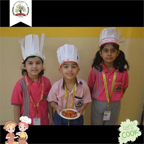 Today\'s Special: A Sprinkle of Joy! Flameless Cooking by Pre-Primary Students.